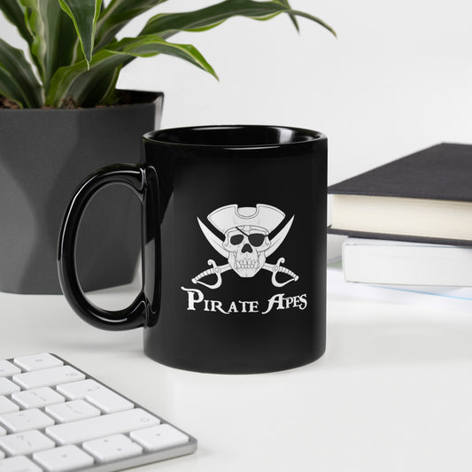 Pirate Apes- 11oz Black Mug