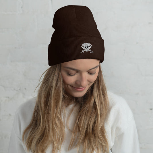 Pirate Apes- Logo Only Embroidered Cuffed Beanie