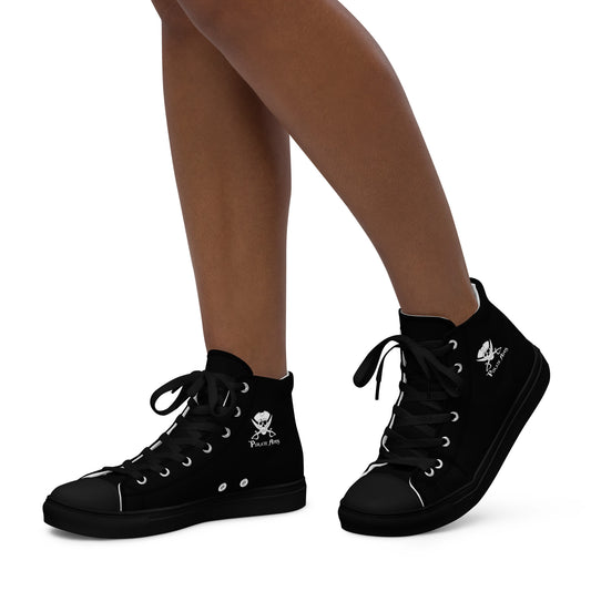Pirate Apes- Women’s high top canvas shoes